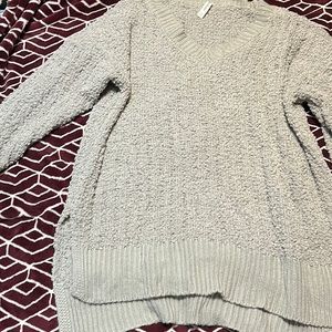 Over sized V neck sweater